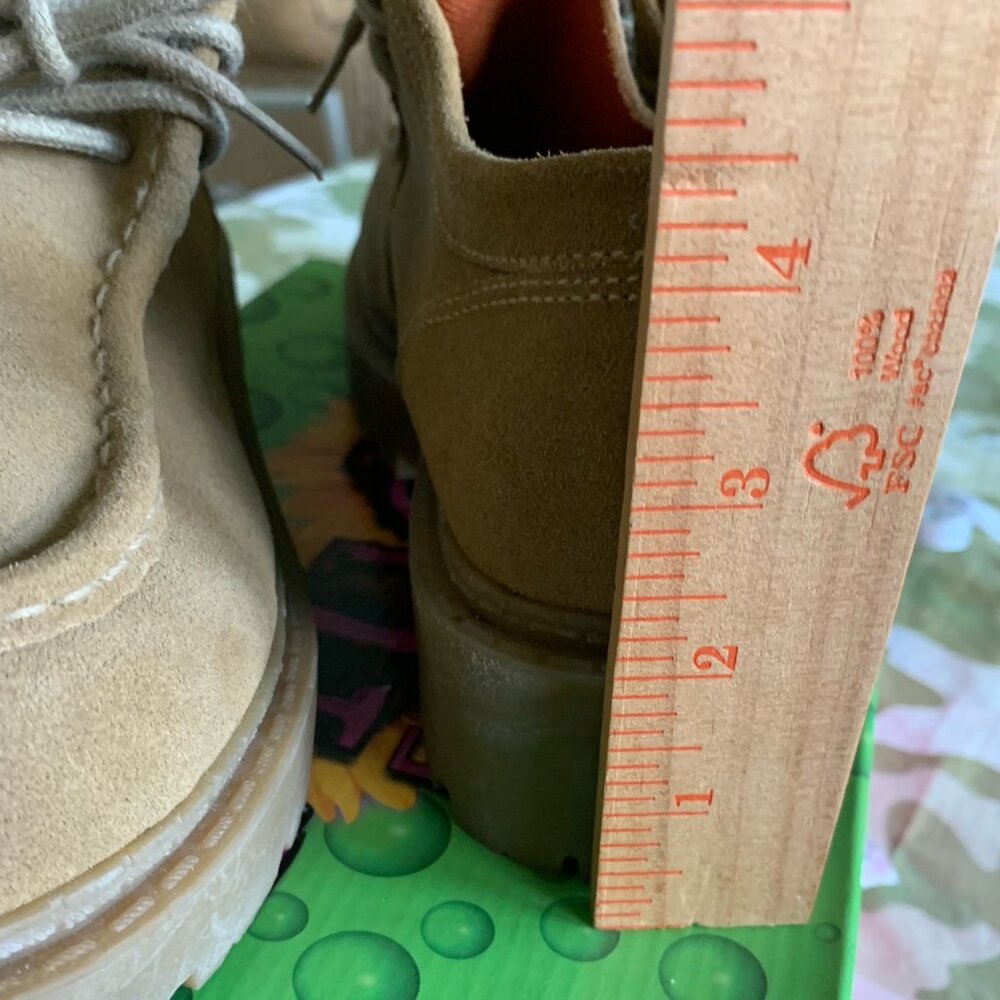 Mudd - SARA - NATURAL SUEDE - Chunky Shoe - SIZE 7M - Picture 9 of 11